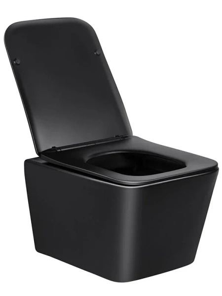 Унитаз подвесной Vincea Q-Line черный матовый, без бачка, со скрытым бачком - фото 4