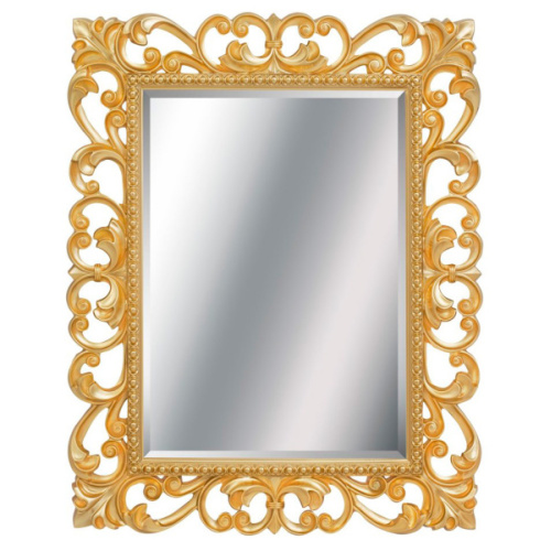 Зеркало прямоугольное с фацетом, цвет поталь золото, Tessoro Isabella 75 - фото 4