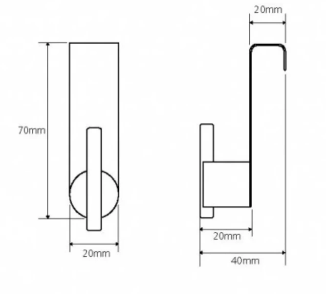 Крючок для ванной Bemeta Neo хром - фото 2