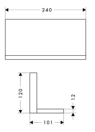 Полка для ванной Axor Shower Collection 40873000 - фото 4
