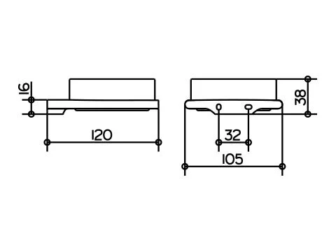 Полочка для ванной Keuco Edition 400 11549, хром, другие - фото 3