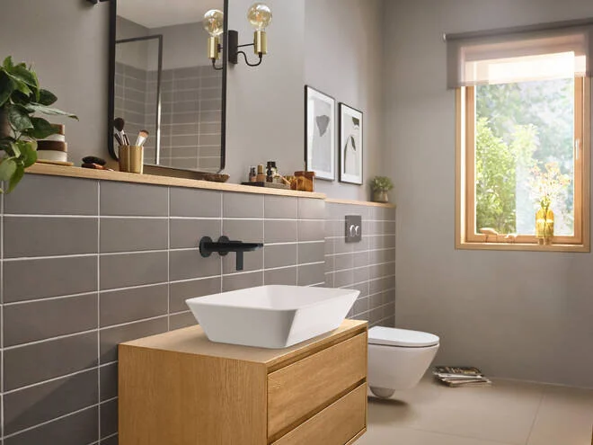 Смеситель для раковины Hansgrohe Rebris 72568670 настенный - фото 4