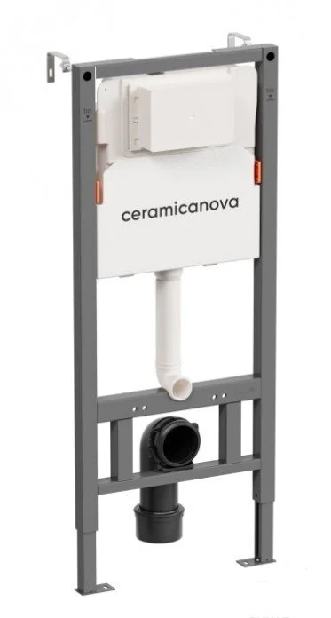 Унитаз с инсталляцией Ceramica Nova New Day кнопка черная матовая, в наличии index_2 - фото 6