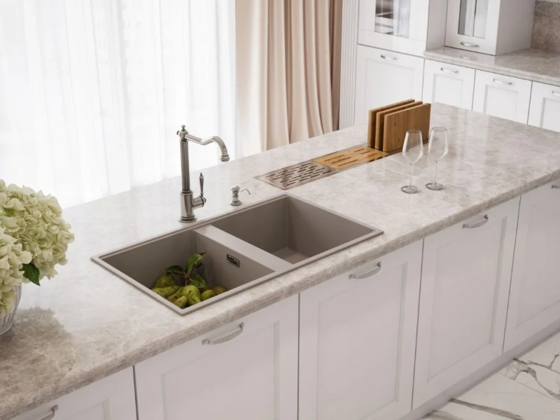 Мойка для кухни Omoikiri Kitagawa 83-2-U 49938 83 см прямоугольная - фото 4