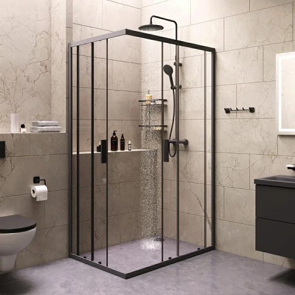 Душевой уголок Am.Pm Gem S 120x80 см прямоугольный с душевой стойкой, 120х80 - фото 5