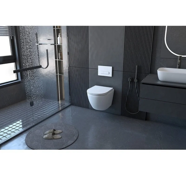 Клавиша смыва Abber AC0120 нержавеющая сталь, хром - фото 5