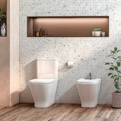 Унитаз компакт Roca The Gap 34273700H безободковый - фото 3