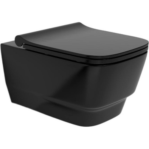 Унитаз подвесной Boheme Bello черный - фото 1