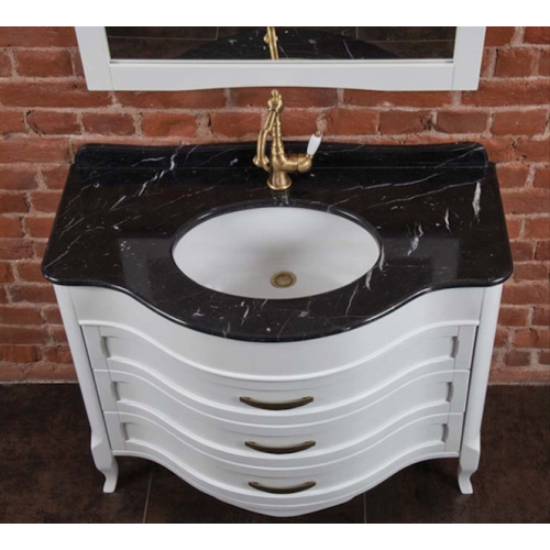 Столешница, 1 отверстие под смеситель, цвет nero marquina, La Beaute Joanna, по запросу - фото 2