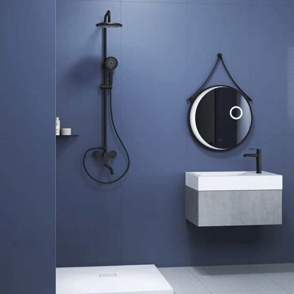 Душевая стойка RGW Shower Panels SP-25B черная, настенные - фото 7