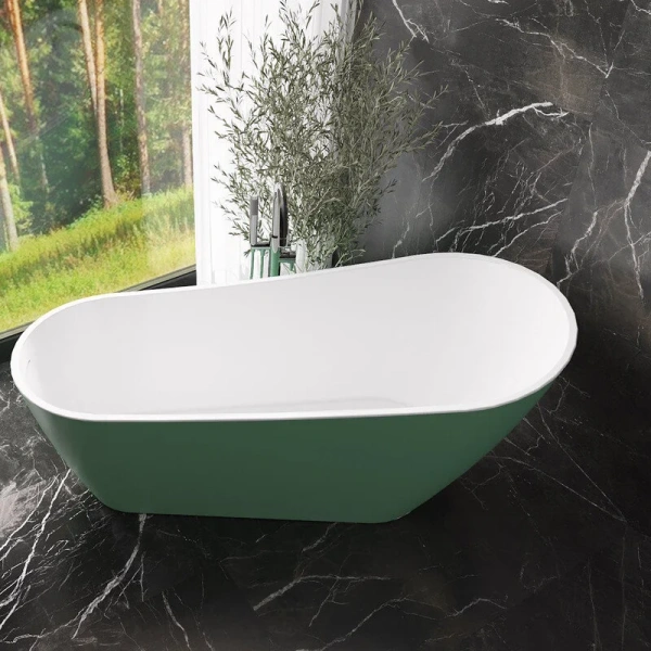 Ванна акриловая Corpa Nera Viotti CN130107, 170 х 74 см, зеленый матовый, другие - фото 8