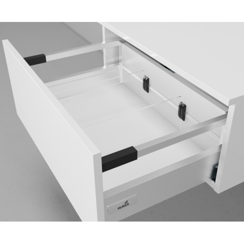 Тумба подвесная Velvex Unit 80 см белый лед, современные, hi-tech - фото 4