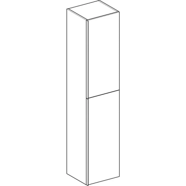 Шкаф-пенал подвесной Geberit Acanto 40 см серый, в наличии - фото 2