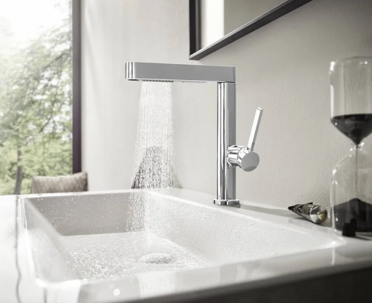 Смеситель для раковины Hansgrohe Finoris хром, однорычажные, двухрычажные - фото 7