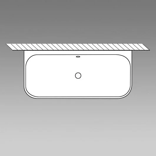 Ванна Villeroy&Boch Oberon 2.0, UBQ180OBR9CD00V-01, 180 х 80 см, кварил, Альпийский белый, приставные - фото 7