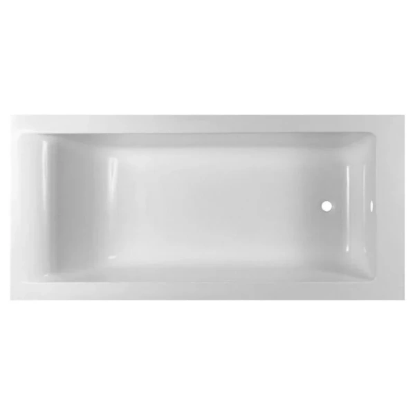 Ванна из искусственного мрамора Aquanet Bright Stone Slim AQ-00332876, 160 x 70 см, цвет белый - фото 1