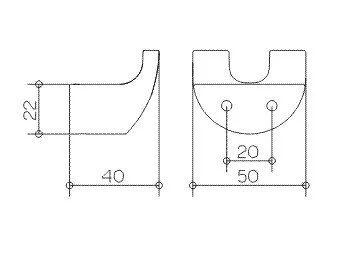 Крючок для ванной Keuco Elegance 11613, современные, hi-tech - фото 2