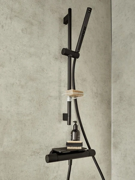 Смеситель для душа Jacob Delafon Metro черный матовый, из латуни, округлая форма - фото 5