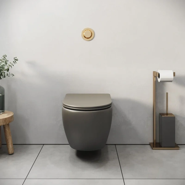 Унитаз подвесной Grossman Color хаки матовый, по запросу - фото 9