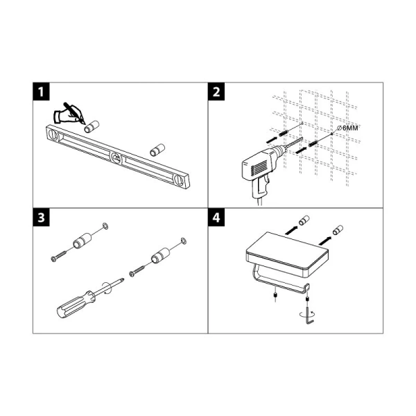 Бумагодержатель Lemark Glass line хром - фото 4