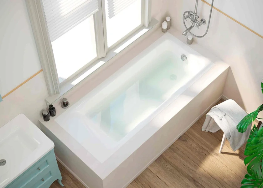 Ванна из литьевого мрамора Creto Venezia, 170 x 75 см, белая, 1-1117, приставные, встраиваемые - фото 7