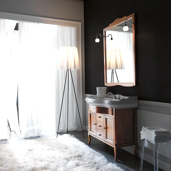 Тумба под раковину напольная Kerasan Retro 90 см noce, классика, ретро - фото 3