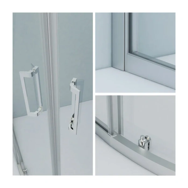 Душевой уголок IDDIS Zodiac 100х80 см стекло прозрачное - фото 4