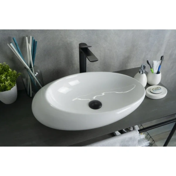 Раковина GID Creativo N9050 59 см белая - фото 3