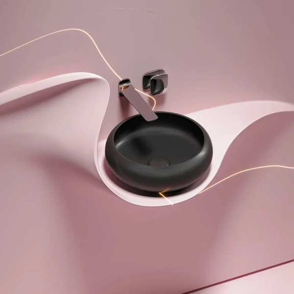 Раковина Ceramica Nova Element 36 см черная матовая, одинарные - фото 7