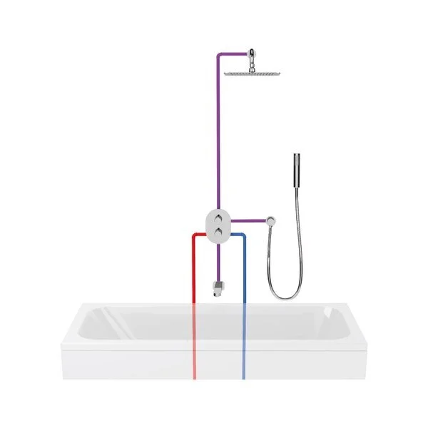 Смеситель для душа Ravak Chrome X070075 скрытого монтажа, скрытого монтажа, встраиваемые в стену - фото 6