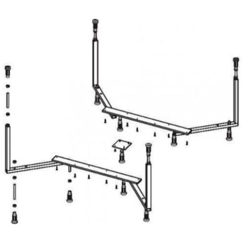 Ножки для ванны Riho Colorado металлические - фото 2
