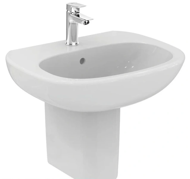 Раковина Ideal Standard Tesi 50 см для монтажа с колонной или полуколонной, современные, hi-tech - фото 2