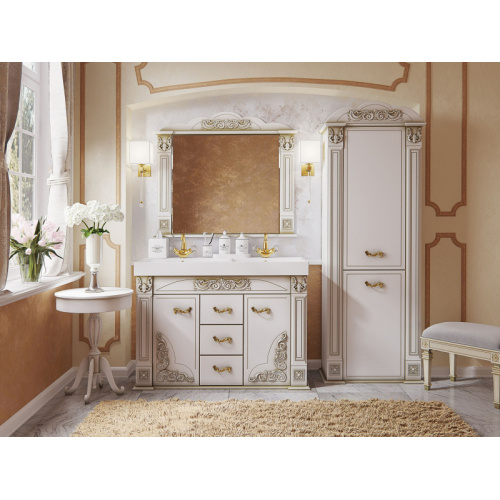 Шкаф-пенал, петли справа, Misty Барокко Л-Бар05060 index_1 - фото 3