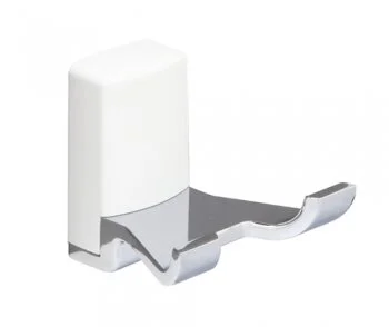 Крючок для ванной WasserKRAFT Leine хром/белый - фото 1