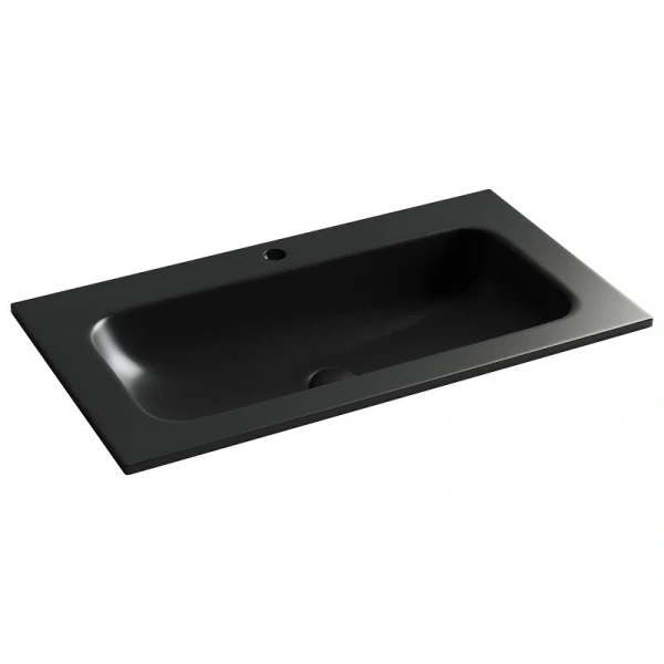 Раковина Ceramica Nova Grace 81 см черная c отверстием под смеситель - фото 1