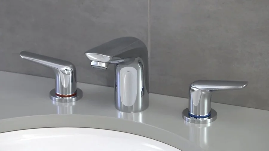 Смеситель для раковины Hansgrohe Novus 100  на 3 отверстия - фото 3