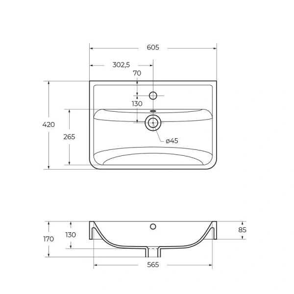 Тумба под раковину подвесная BelBagno Neon 60 см pino bianco - фото 3