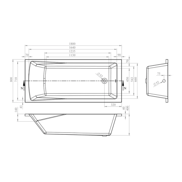 Ванна акриловая Lavinia Boho One 180x80 см белая, по запросу - фото 10