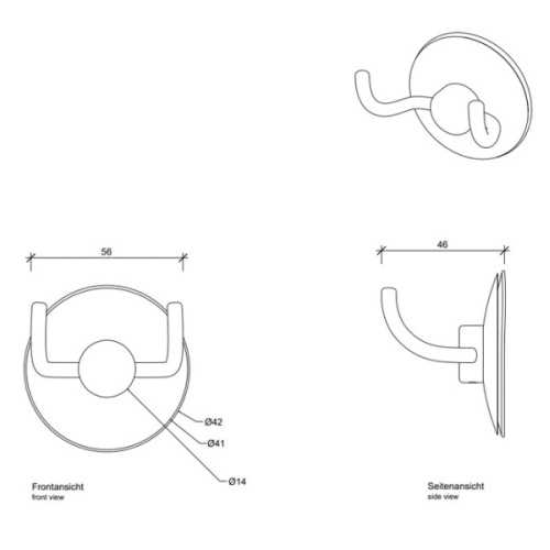 Крючок для ванной Decor Walther Universal хром - фото 2