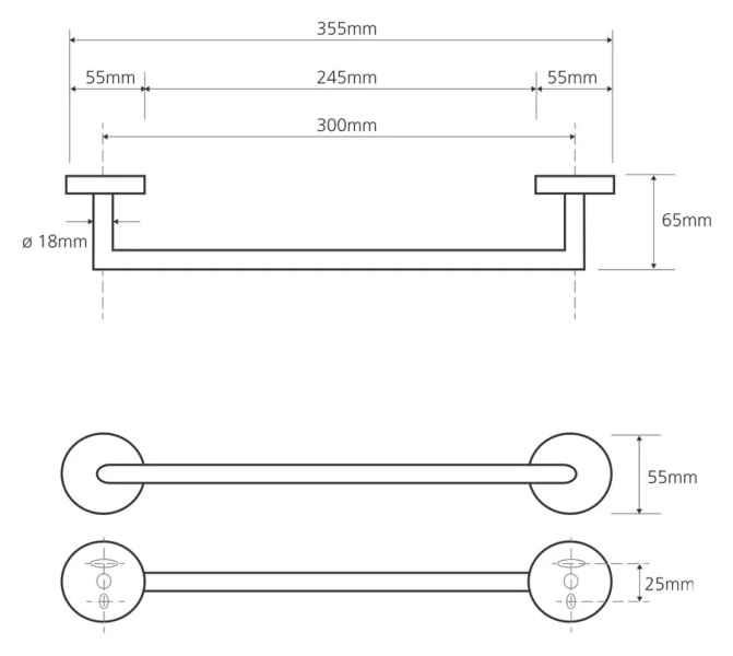 Полотенцедержатель Bemeta Omega хром - фото 2