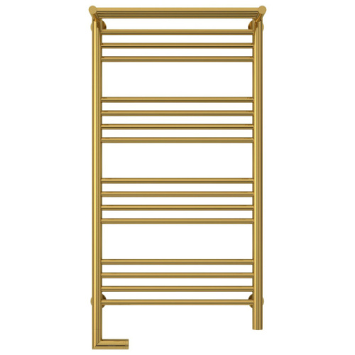 Полотенцесушитель электрический левый, с полкой цвет золото Сунержа Богема 2.0 1000х500, по запросу - фото 2