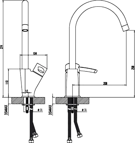 Смеситель для кухни Lemark Atlantiss LM3205C - фото 3