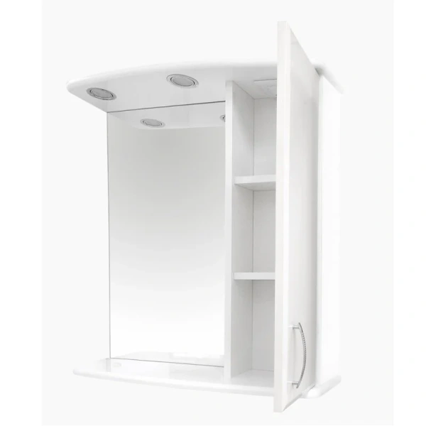 Зеркальный шкаф с подсветкой Misty Астра 60 см левый, навесные - фото 5