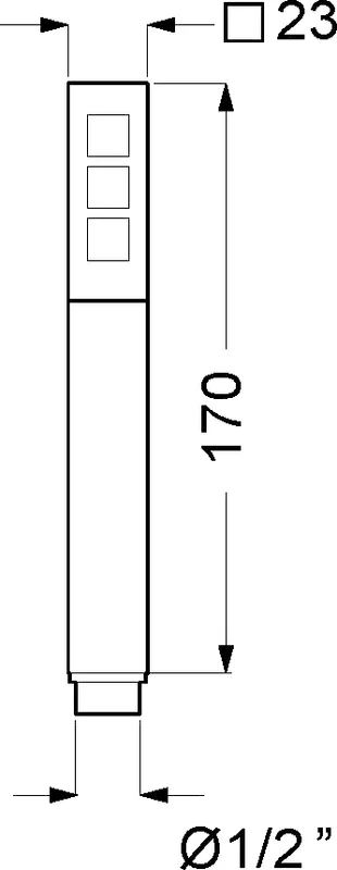 Лейка для душа Migliore Kvant Black металлическая - фото 2