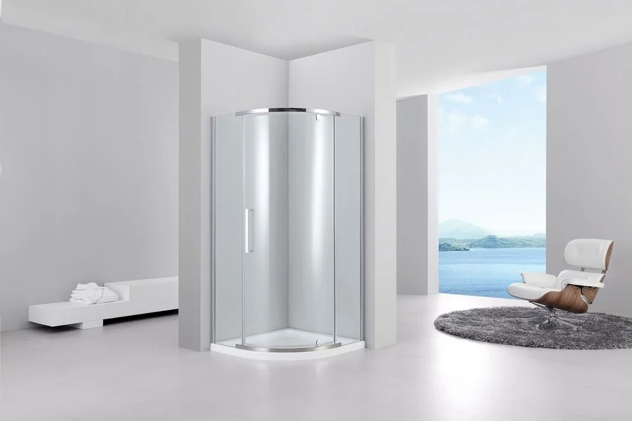 Душевой уголок Black&White Stellar Wind 100x100 см профиль хром, стекло прозрачное - фото 2
