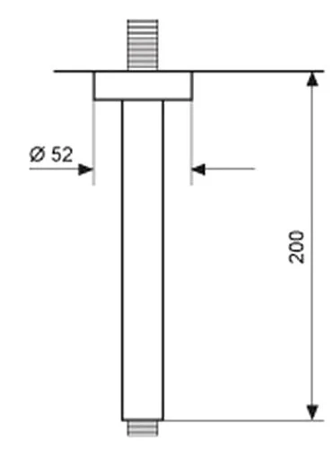 Кронштейн для верхнего душа Emmevi C00680 - фото 3