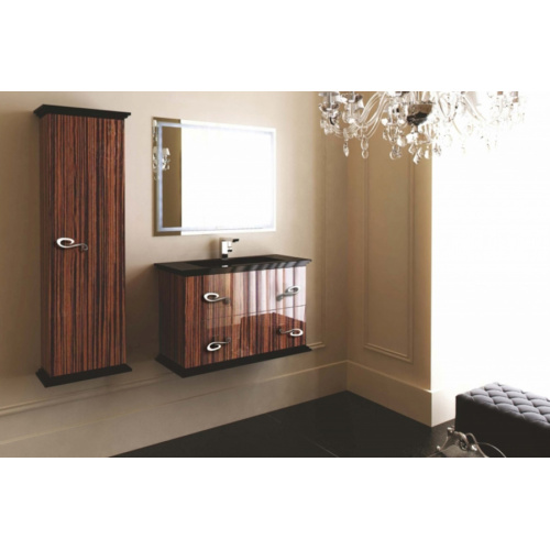 Мебель для ванной La Beaute LOIRET 100, белая, темно-коричневая, черная - фото 7