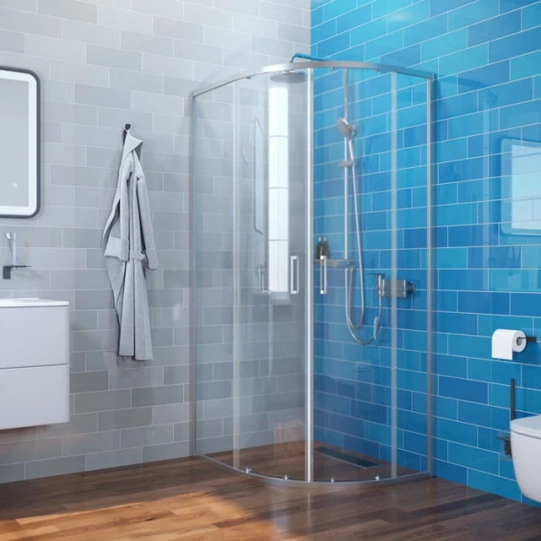 Душевой уголок IDDIS Zodiac 100х80 см стекло прозрачное - фото 3