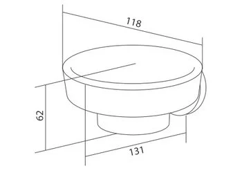 Мыльница Am.Pm Bliss L с настенным держателем, хром - фото 3