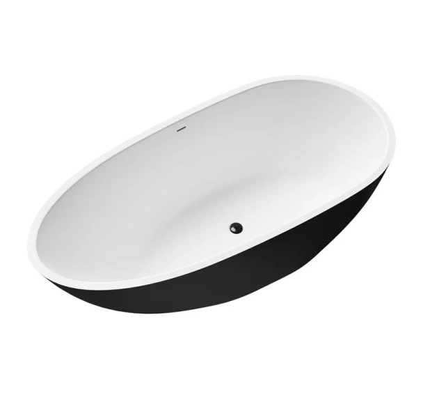 Ванна акриловая Grossman Fly 160x80 см черная матовая, без гидромассажа, большие - фото 5